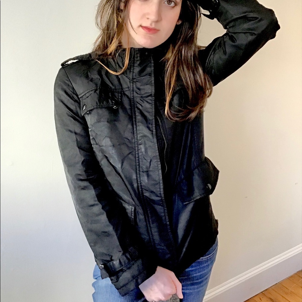 Kenneth Cole Reaction Black Racer Jacket